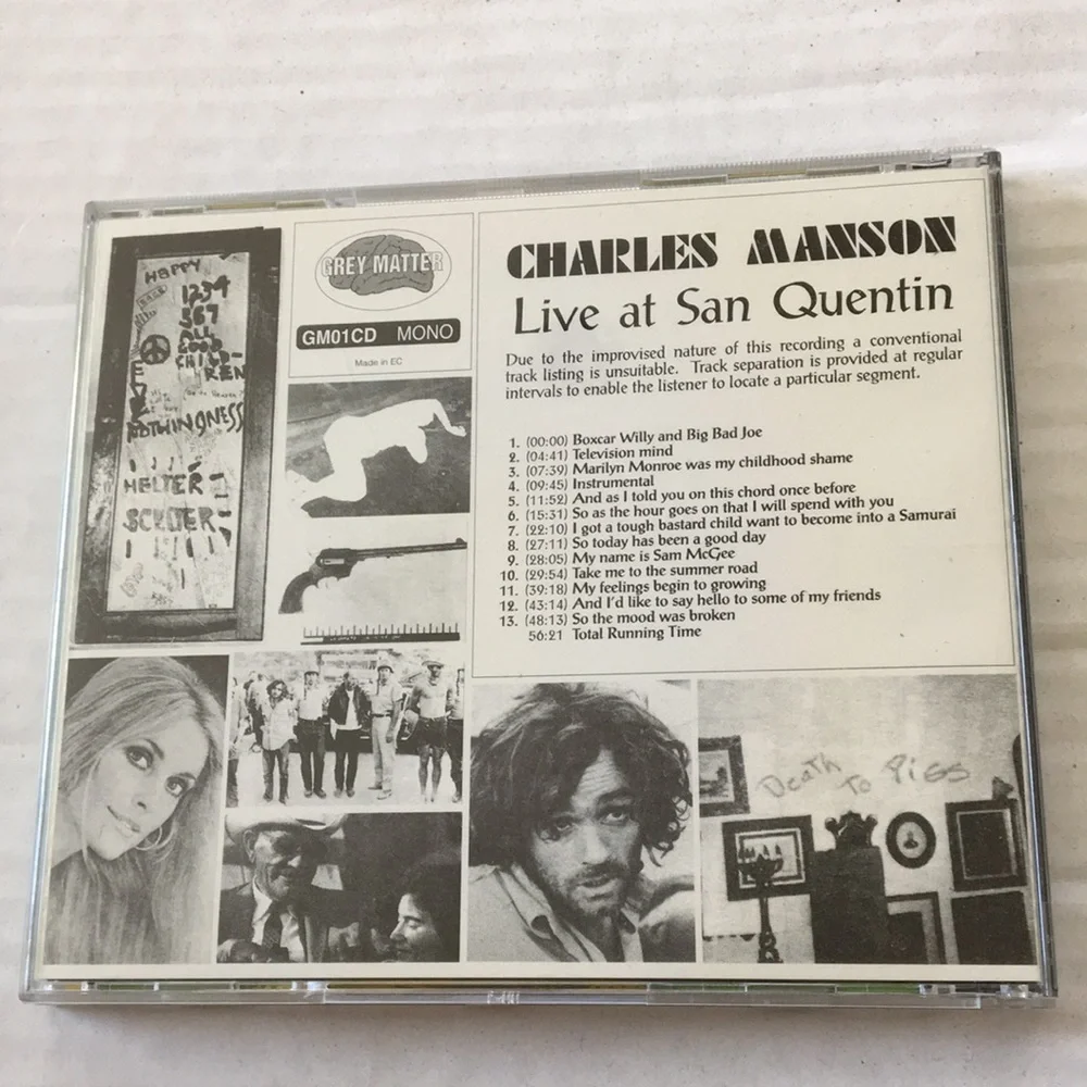 Charles Manson Live at San Quentin CD Rare - Picture 2 of 3
